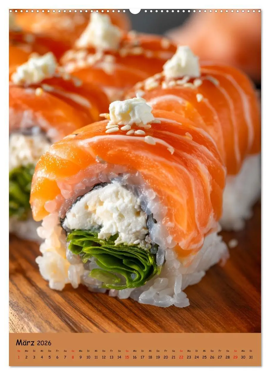 Bild: 9783516671100 | Sushi Kalender - Japanisches Essen für Sushi Liebhaber...
