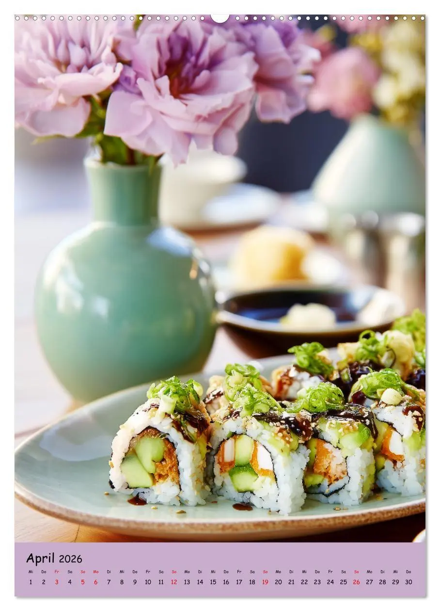 Bild: 9783516671100 | Sushi Kalender - Japanisches Essen für Sushi Liebhaber...