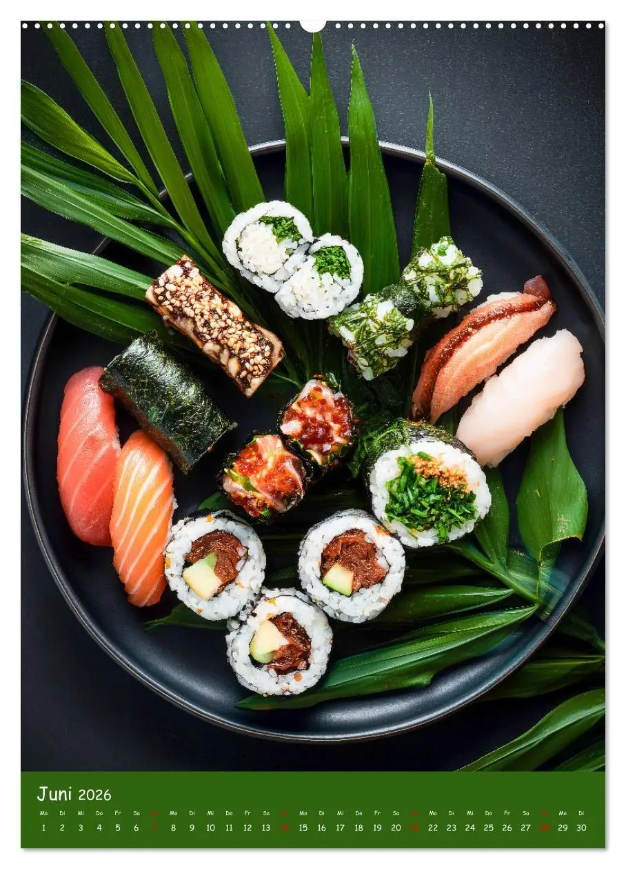 Bild: 9783516671100 | Sushi Kalender - Japanisches Essen für Sushi Liebhaber...