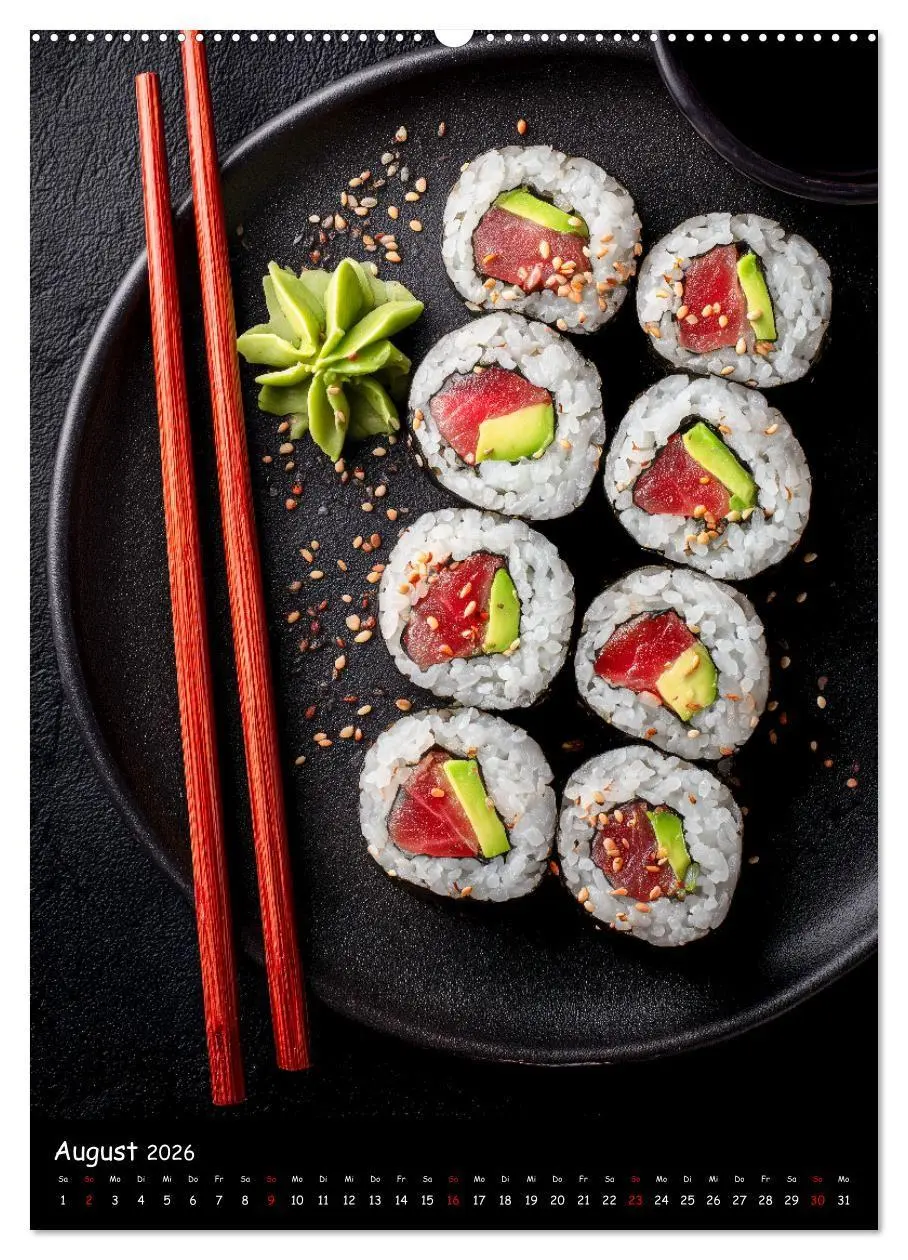 Bild: 9783516671100 | Sushi Kalender - Japanisches Essen für Sushi Liebhaber...