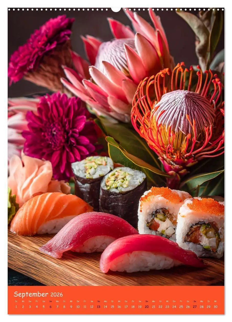 Bild: 9783516671100 | Sushi Kalender - Japanisches Essen für Sushi Liebhaber...