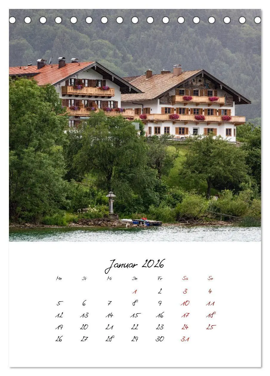 Bild: 9783516741100 | Tegernsee - Im Herz der Natur (Tischkalender 2026 DIN A5 hoch),...