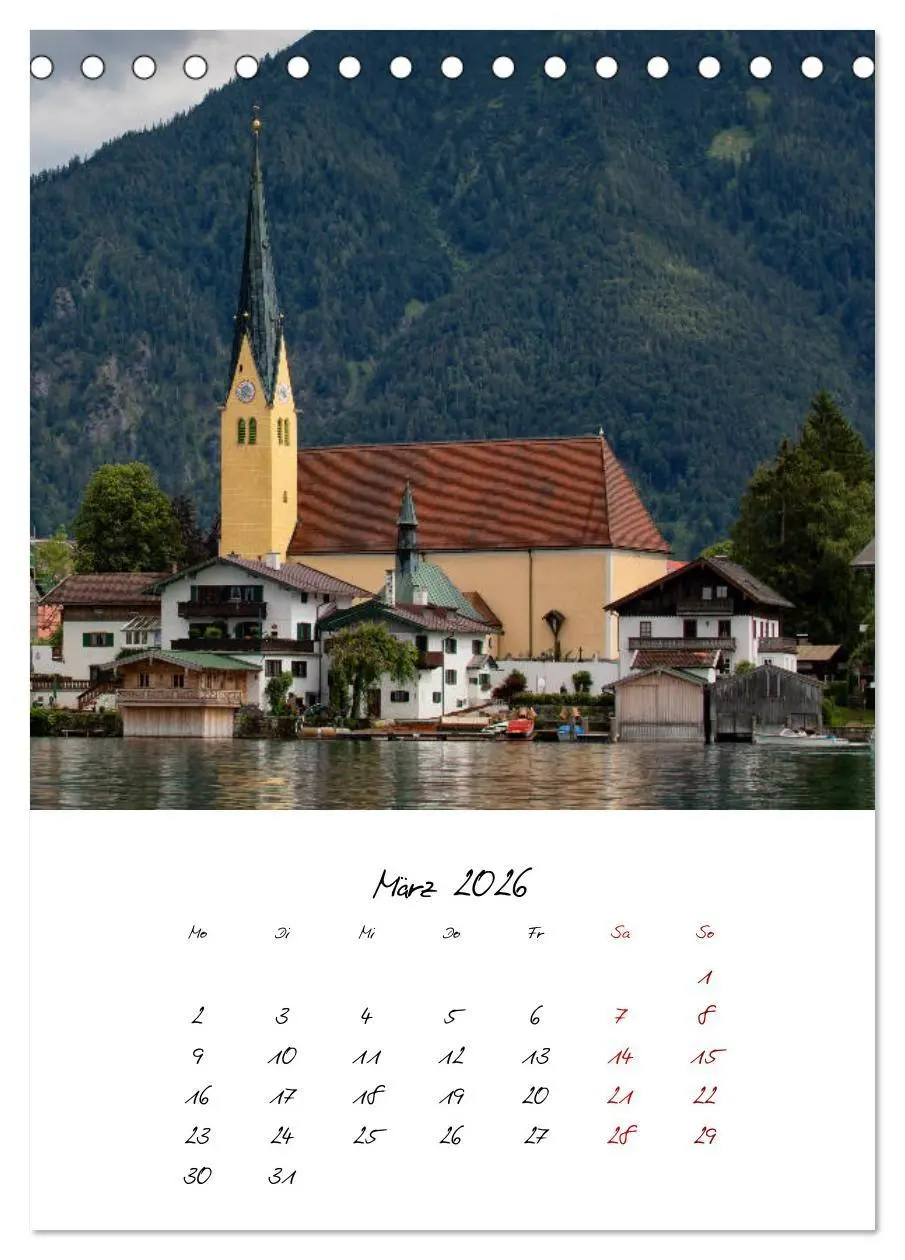 Bild: 9783516741100 | Tegernsee - Im Herz der Natur (Tischkalender 2026 DIN A5 hoch),...