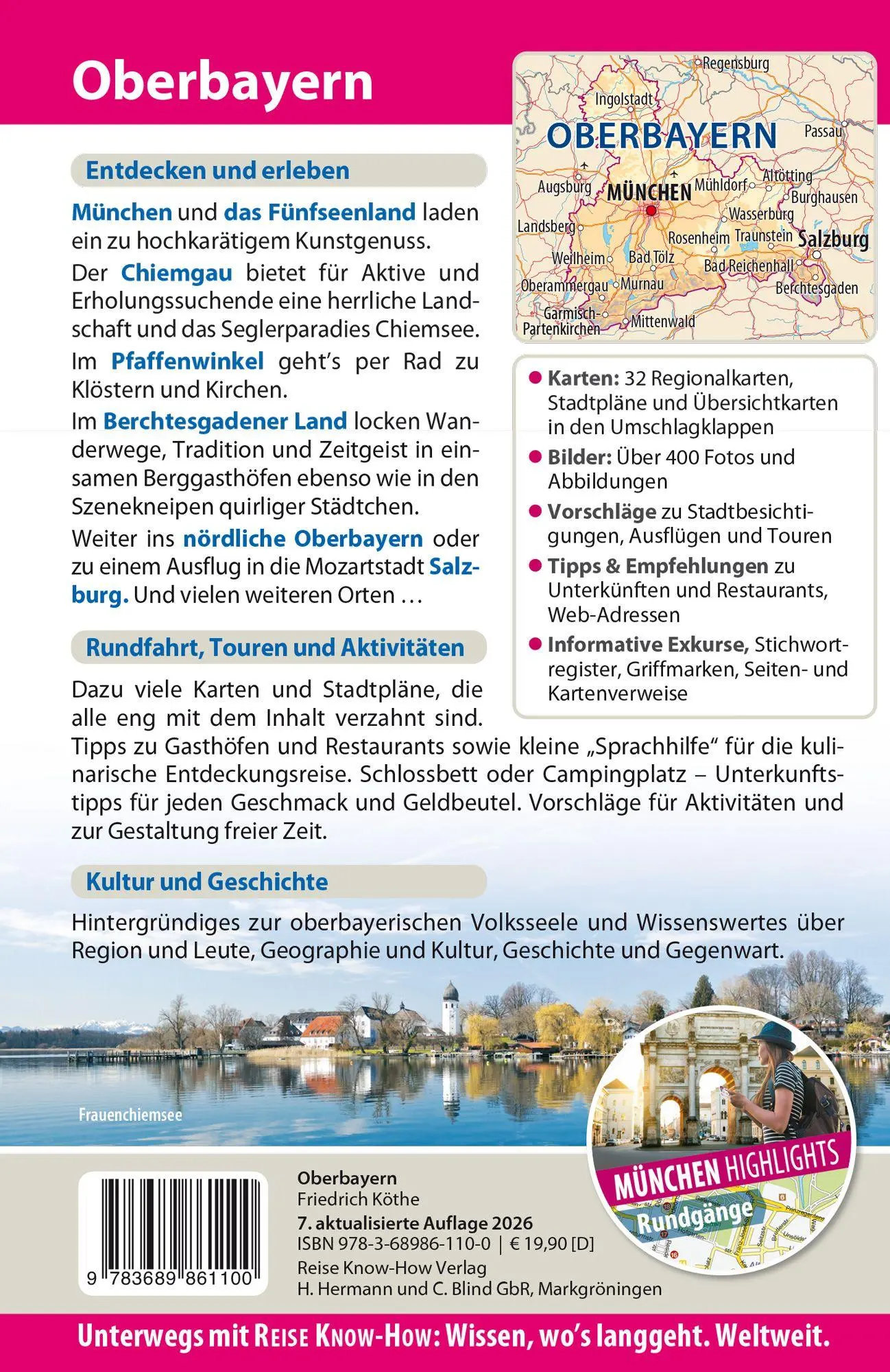 Bild: 9783689861100 | Reise Know-How Reiseführer Oberbayern | Friedrich Köthe | Taschenbuch
