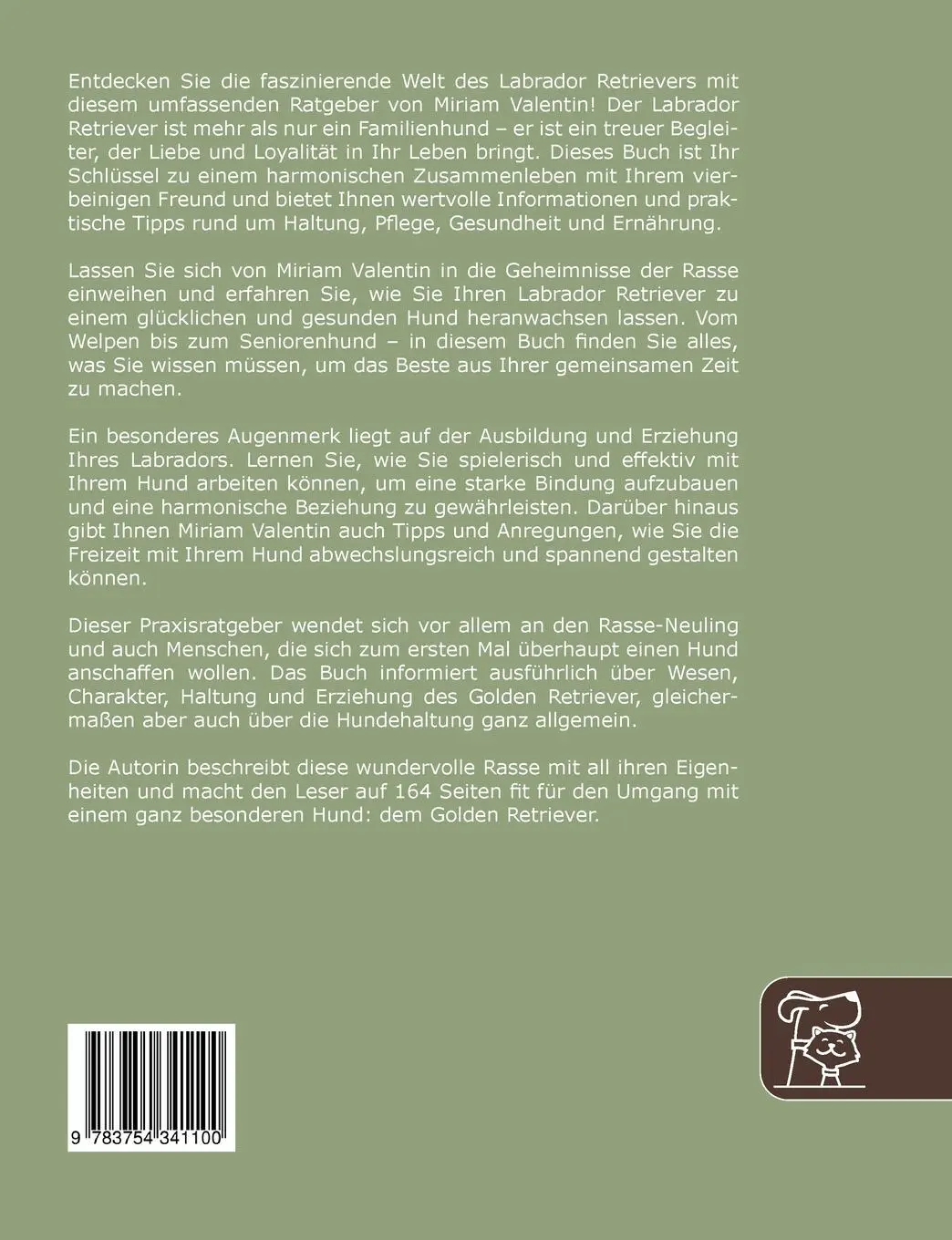 Rückseite: 9783754341100 | Mein absoluter Traumhund: Labrador Retriever | Miriam Valentin | Buch