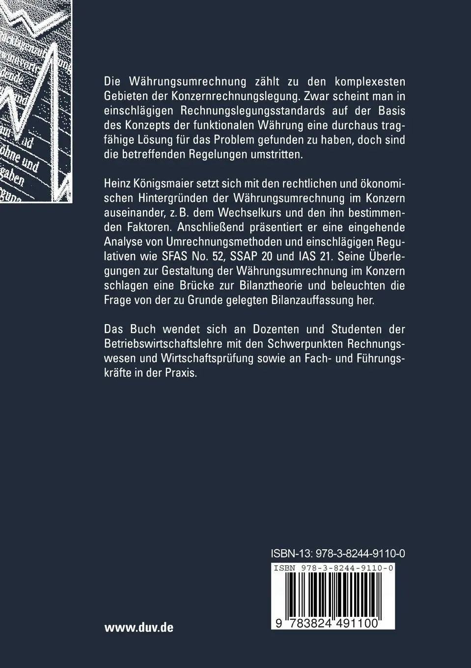 Rückseite: 9783824491100 | Währungsumrechnung im Konzern | Heinz Königsmaier | Taschenbuch | 2004