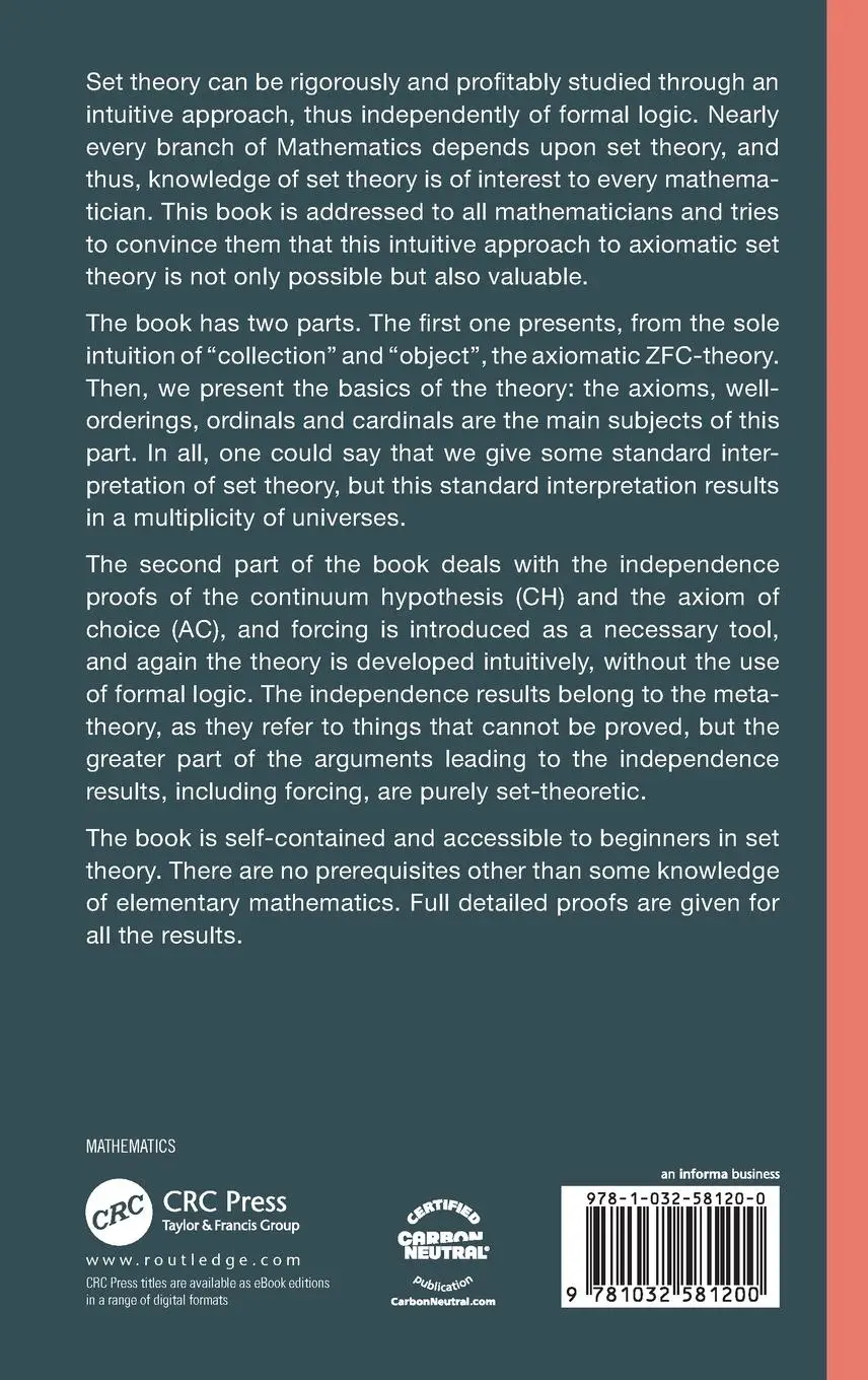Rückseite: 9781032581200 | Intuitive Axiomatic Set Theory | José L Garciá | Buch | Englisch