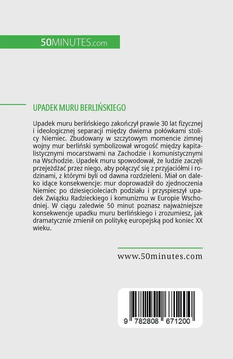 Rückseite: 9782808671200 | Upadek muru berli¿skiego | Véronique van Driessche | Taschenbuch