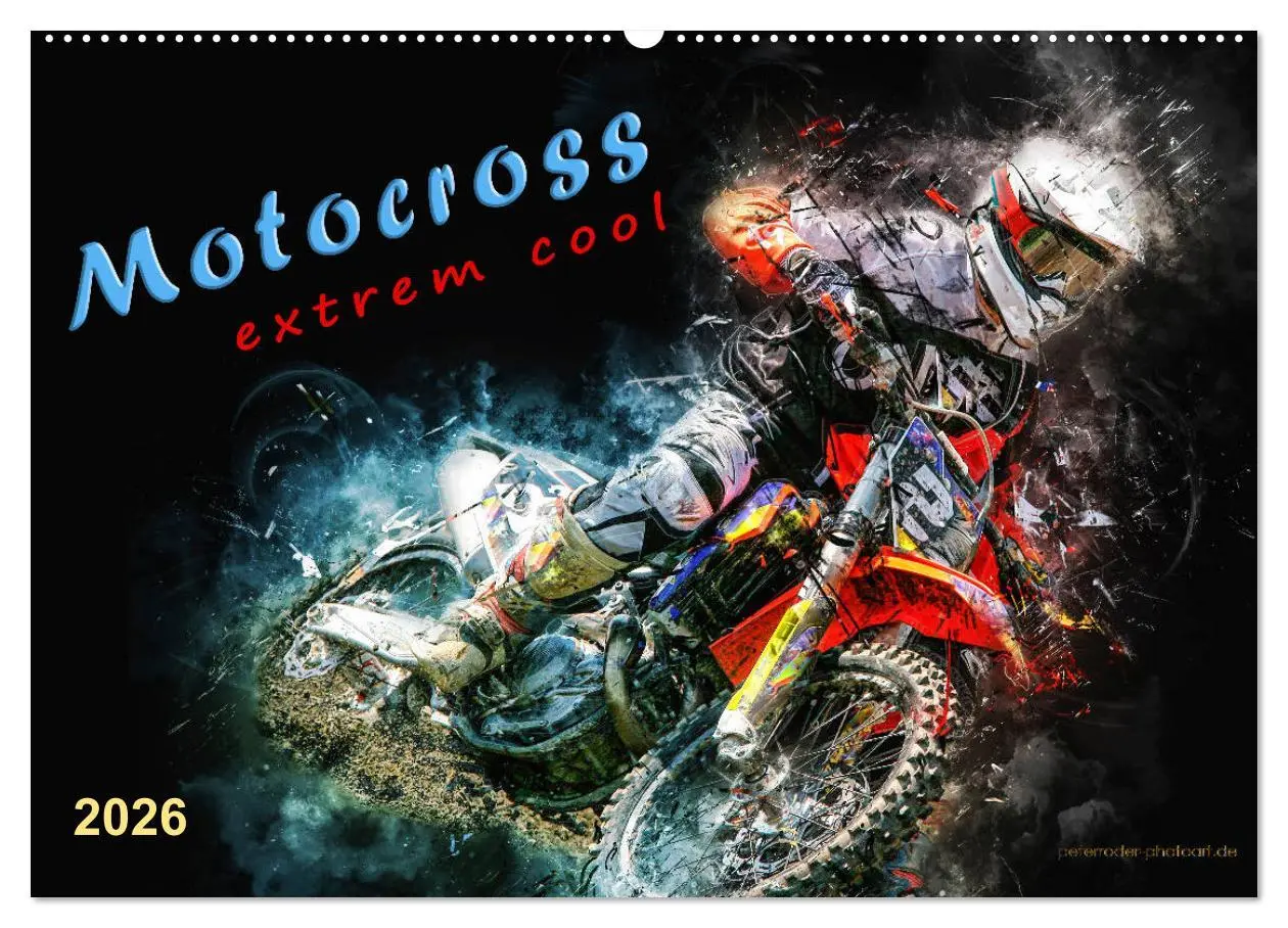 Cover: 9783457881200 | Motocross - extrem cool (Wandkalender 2026 DIN A2 quer), CALVENDO...