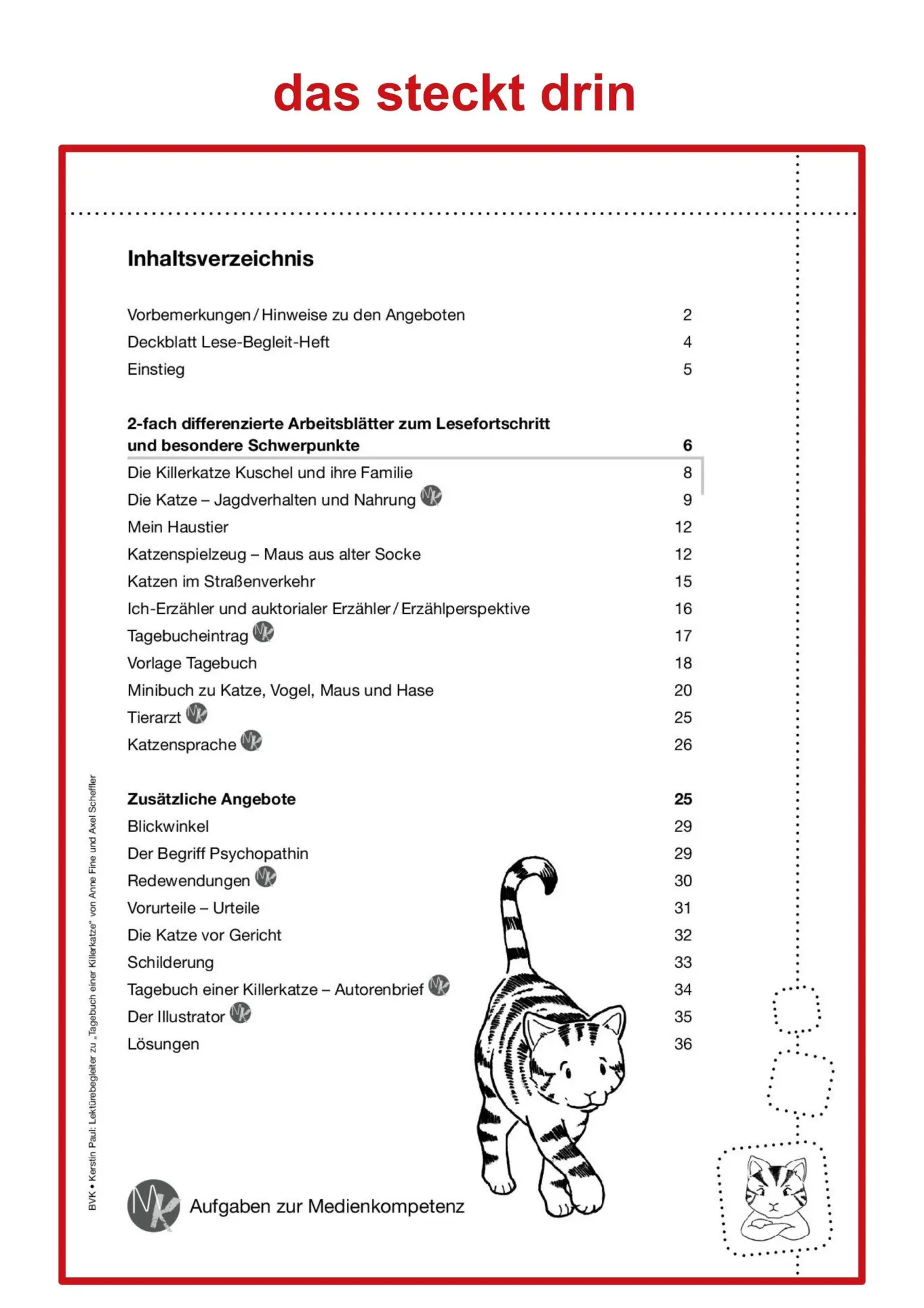 Bild: 9783965201200 | Tagebuch einer Killerkatze - Lektürebegleiter - kompakt und...