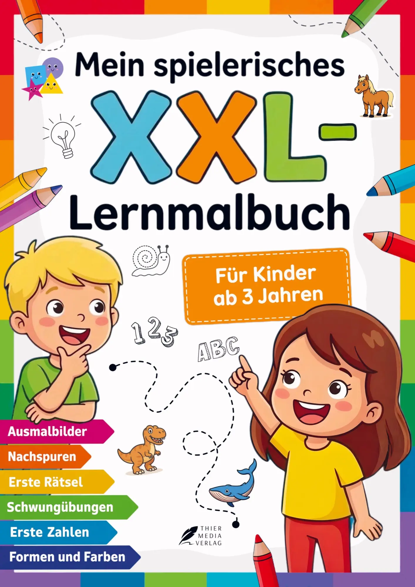 Cover: 9783988761200 | Mein spielerisches XXL-Lernmalbuch für Kinder ab 3 Jahren | Verlag