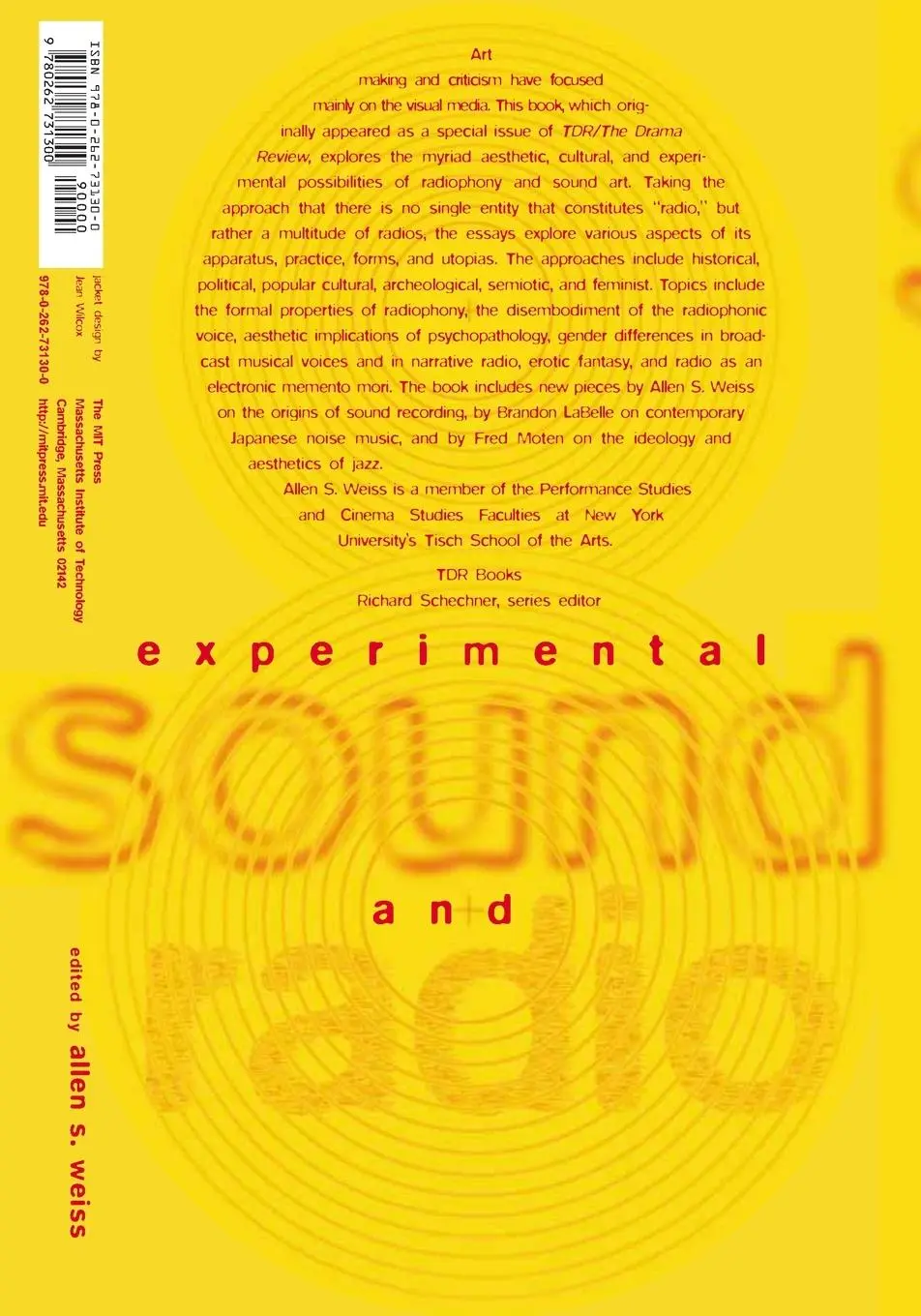Rückseite: 9780262731300 | Experimental Sound and Radio | Allen S. Weiss | Taschenbuch | Englisch