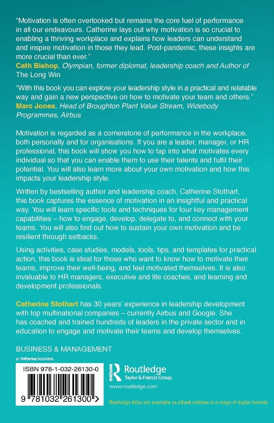 Rückseite: 9781032261300 | Motivation | The Ultimate Guide to Leading Your Team | Stothart | Buch