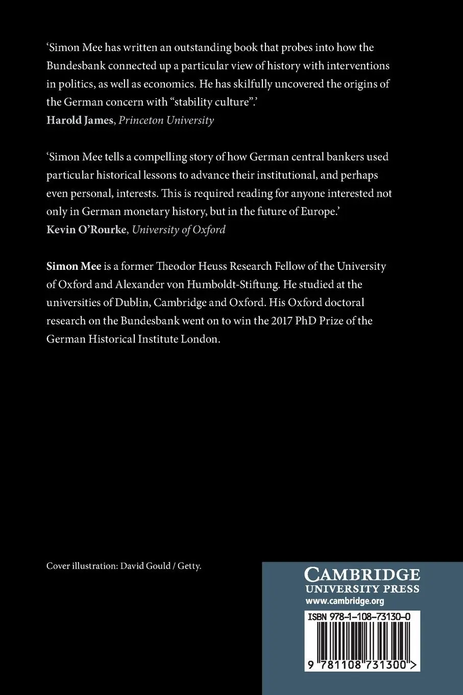 Rückseite: 9781108731300 | Central Bank Independence and the Legacy of the German Past | Mee