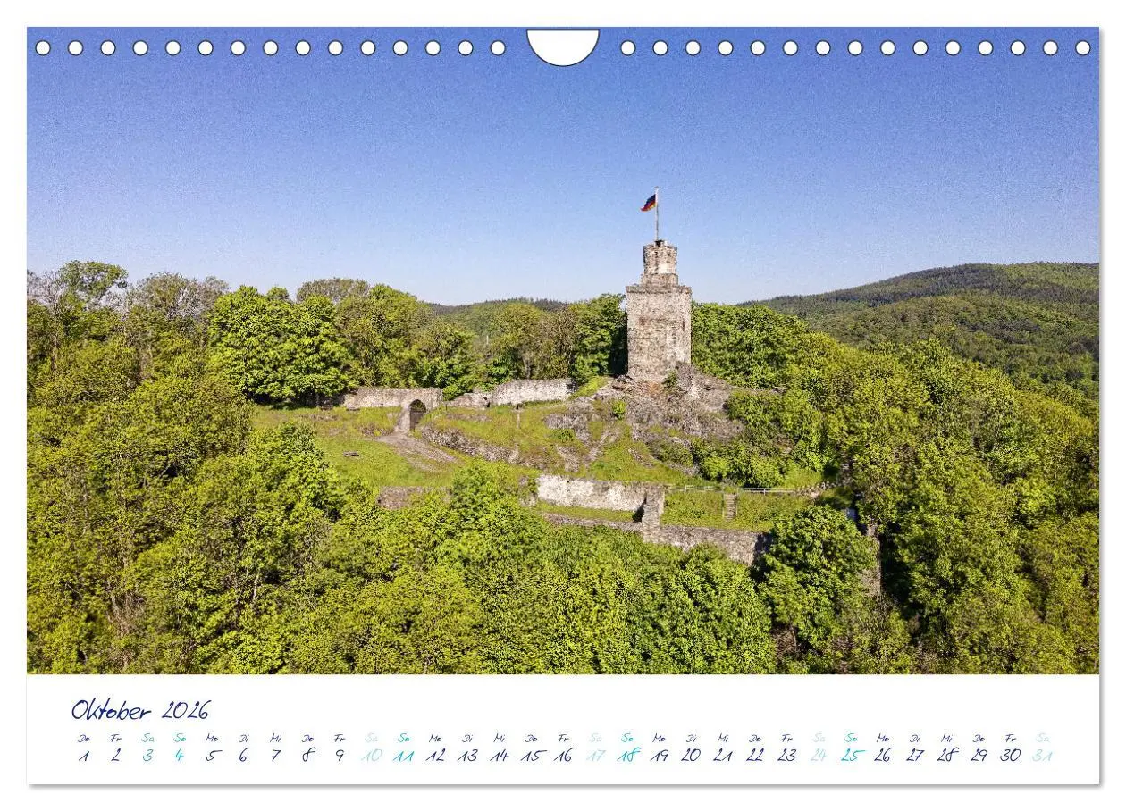Bild: 9783457321300 | Taunus: Monumente (Wandkalender 2026 DIN A4 quer), CALVENDO...