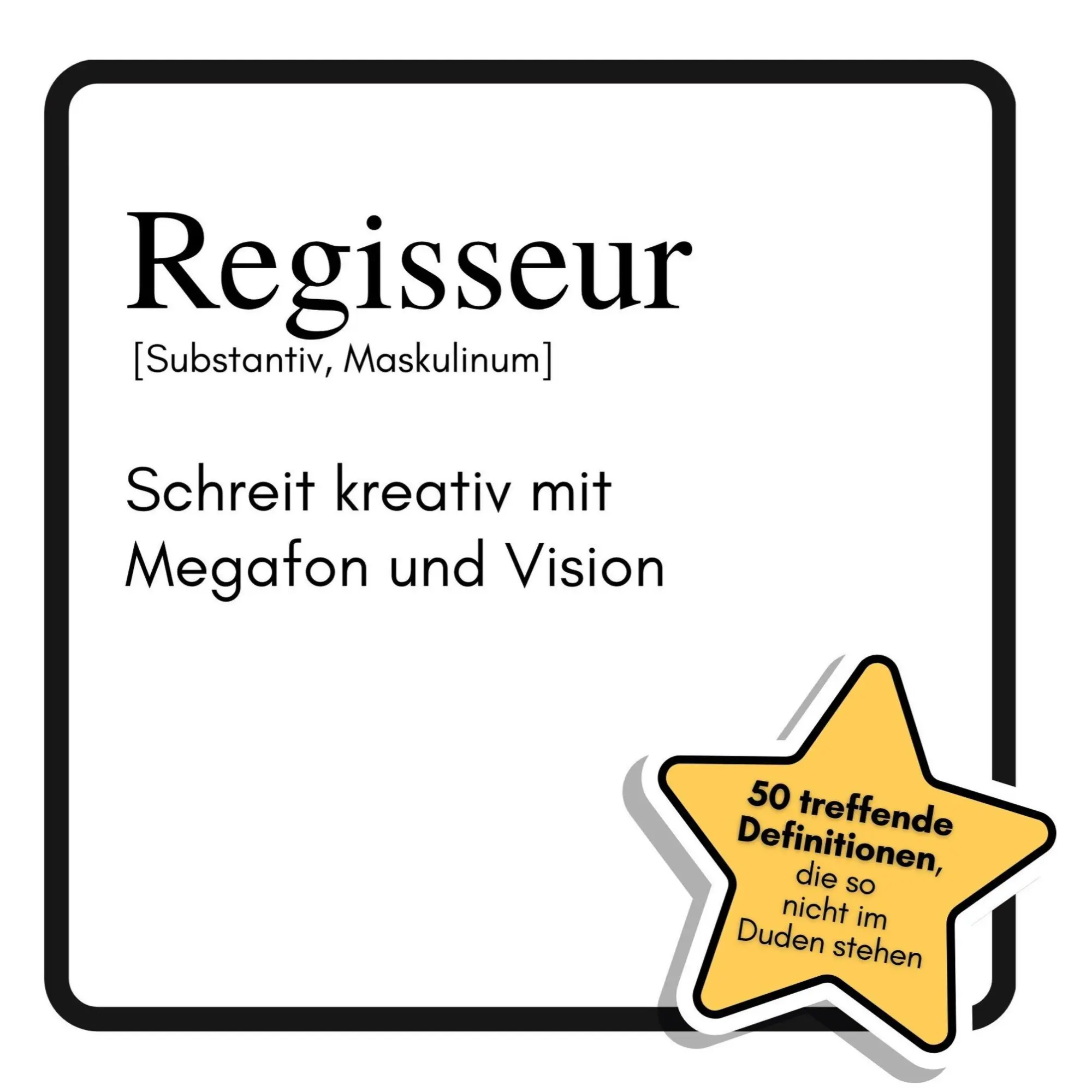 Cover: 9783695301300 | Regisseur | Schreit kreativ mit Megafon und Vision | Louis Krüger