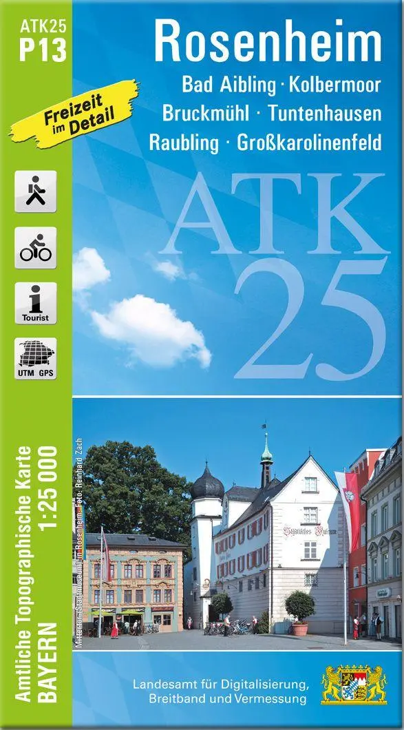 Cover: 9783987761300 | ATK25-P13 Rosenheim (Amtliche Topographische Karte 1:25000) | Deutsch