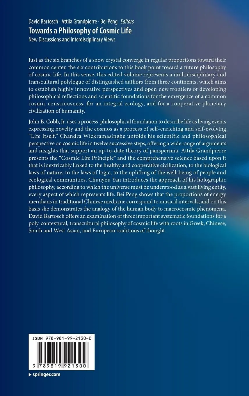 Rückseite: 9789819921300 | Towards a Philosophy of Cosmic Life | David Bartosch (u. a.) | Buch