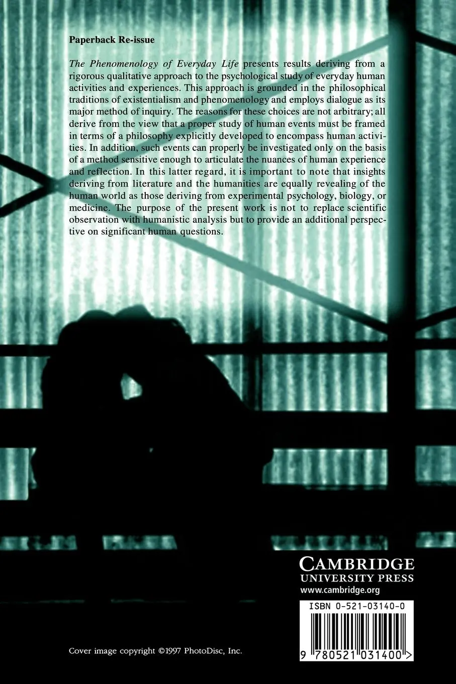 Rückseite: 9780521031400 | The Phenomenology of Everyday Life | Howard R. Pollio (u. a.) | Buch