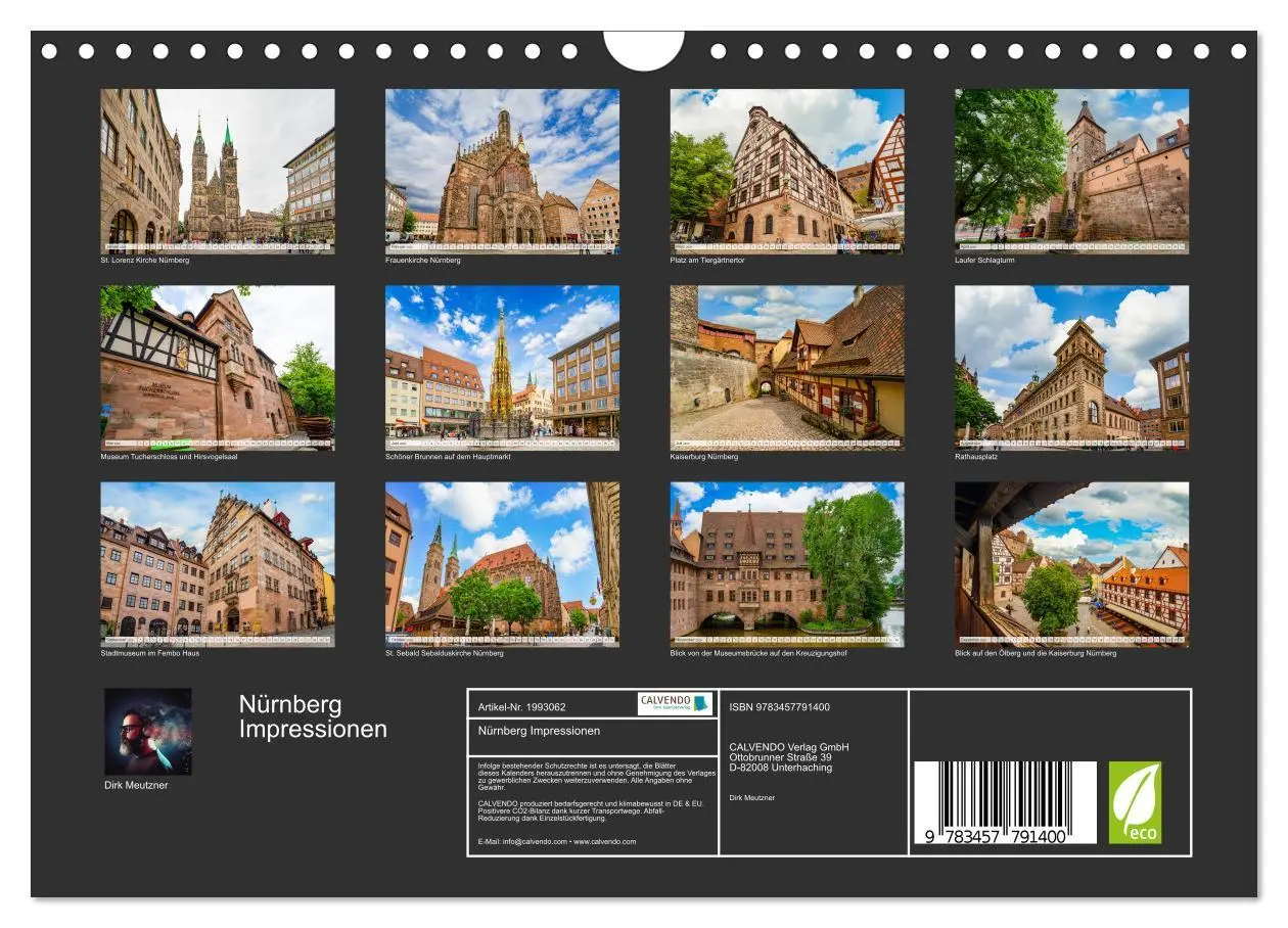 Bild: 9783457791400 | Nürnberg Impressionen (Wandkalender 2026 DIN A4 quer), CALVENDO...