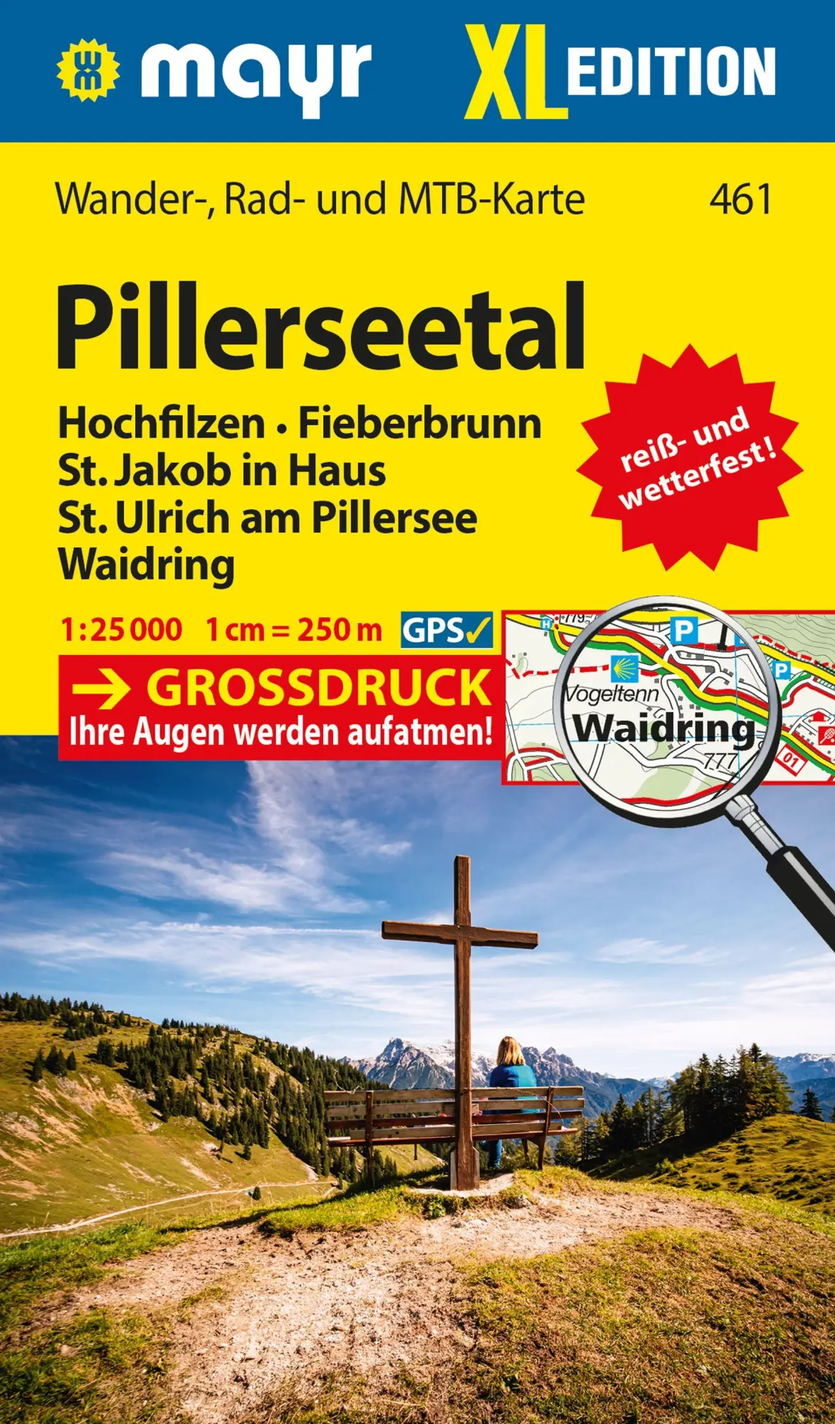 Cover: 9783991541400 | Mayr Wanderkarte Pillerseetal XL 1:25.000 | (Land-)Karte | Deutsch