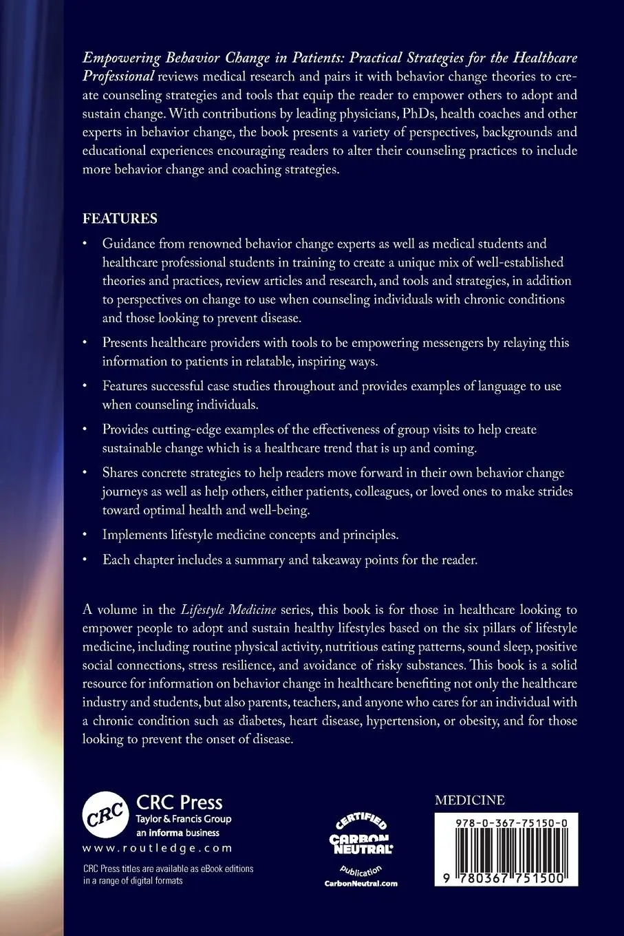 Rückseite: 9780367751500 | Empowering Behavior Change in Patients | Beth Frates (u. a.) | Buch