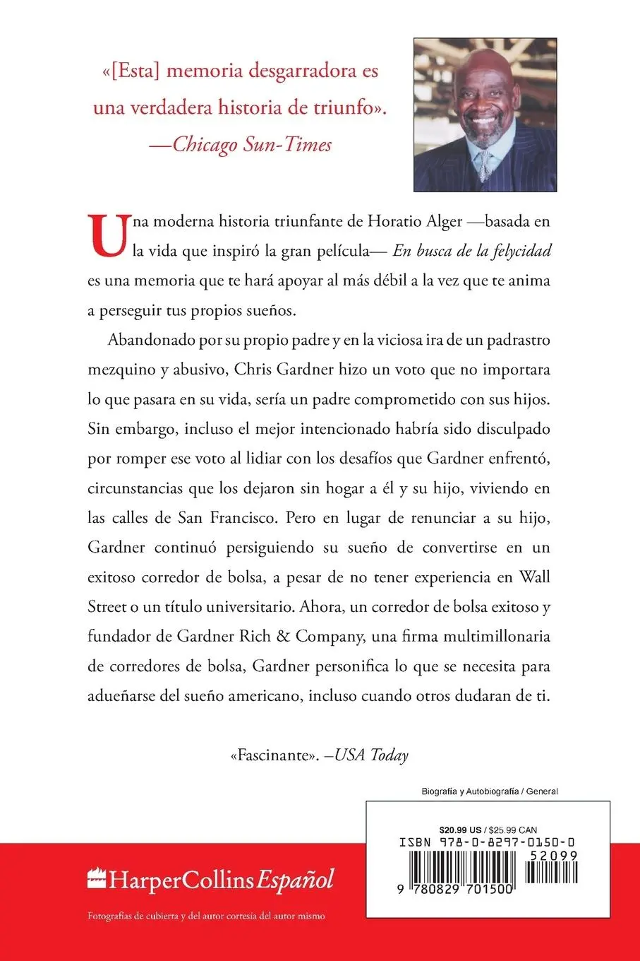 Rückseite: 9780829701500 | En busca de la felycidad (Pursuit of Happyness - Spanish Edition)