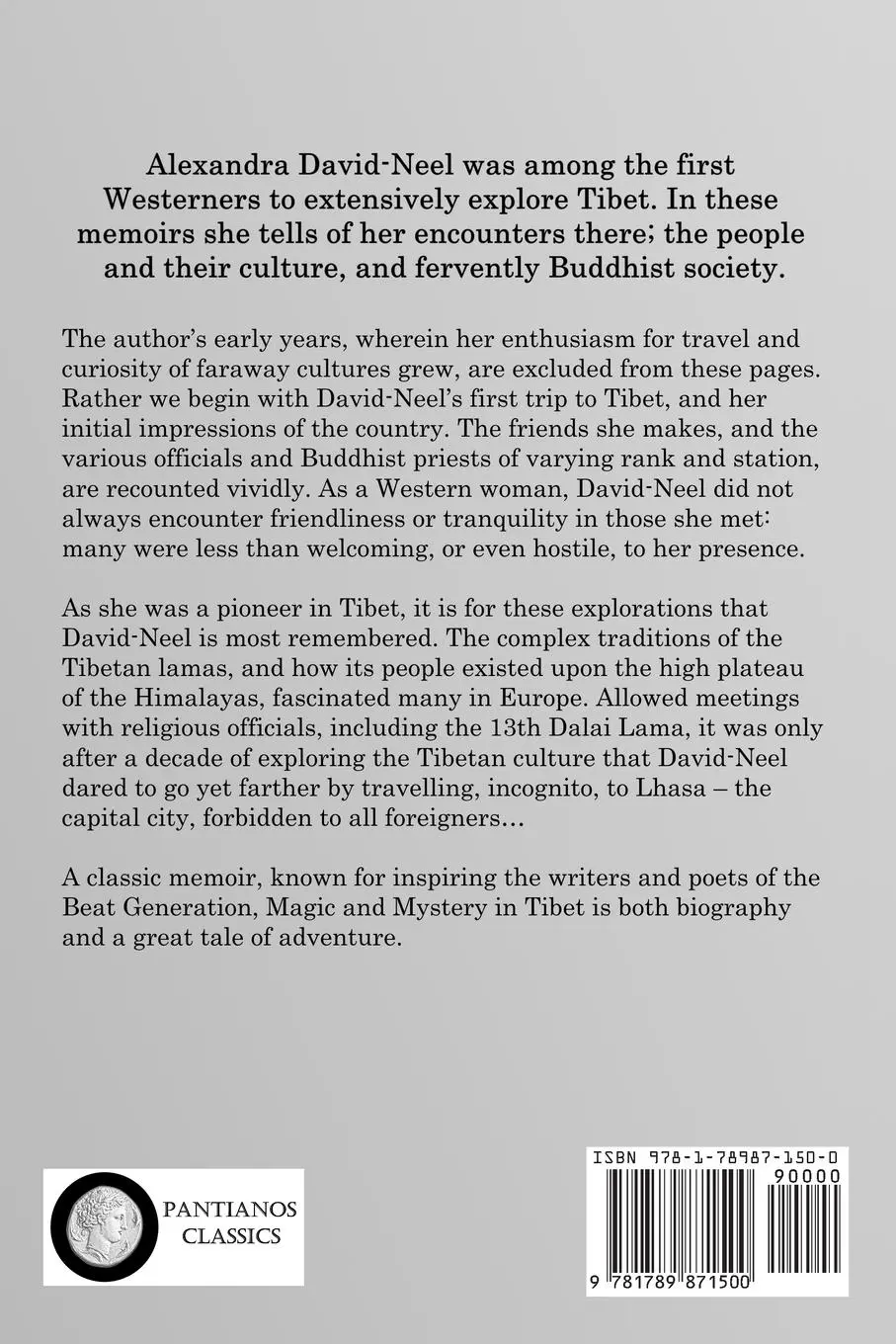 Rückseite: 9781789871500 | Magic and Mystery in Tibet | Alexandra David-Neel | Taschenbuch