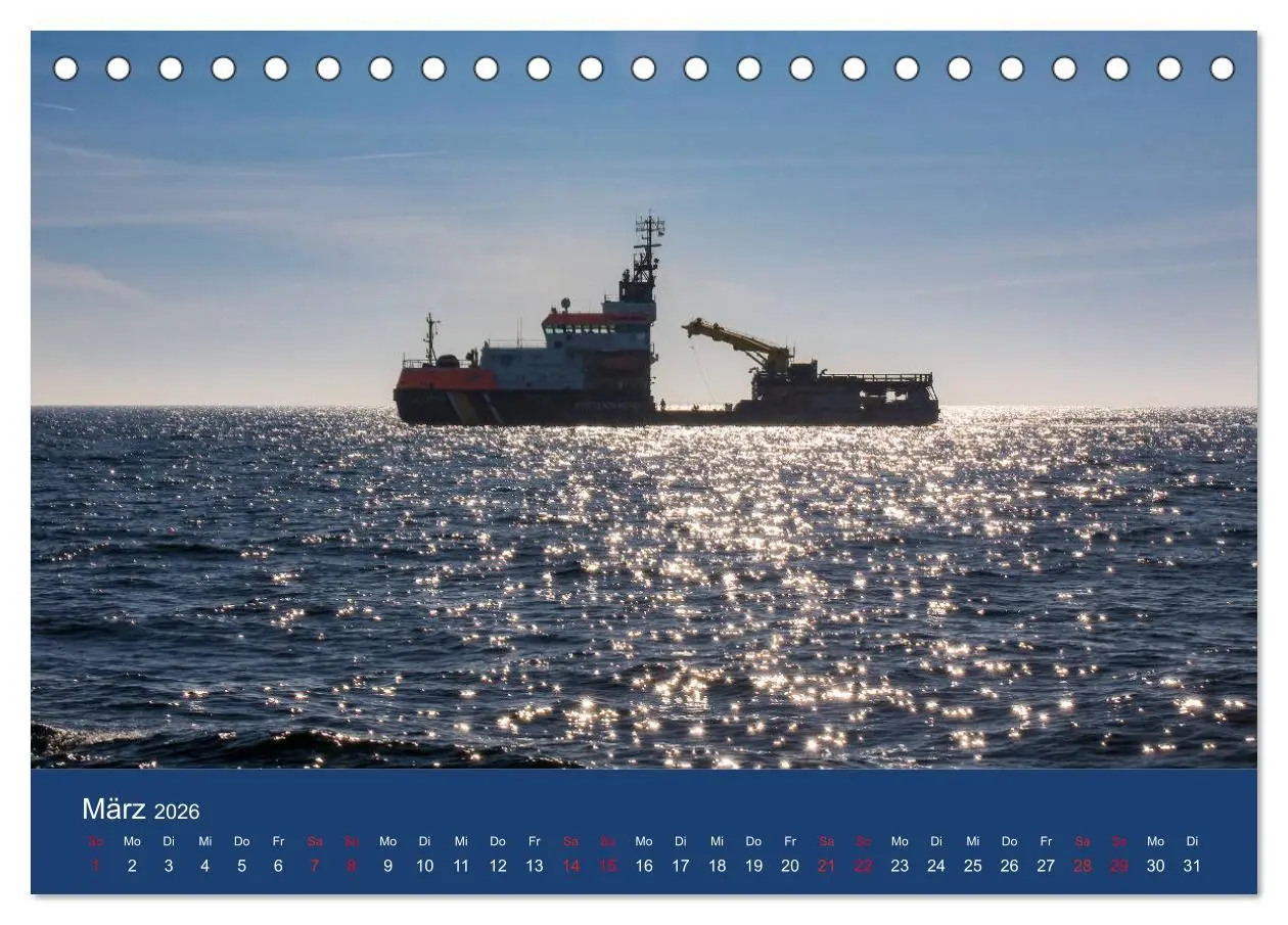 Bild: 9783457851500 | Schiffe - Begegnungen auf Nord- und Ostsee (Tischkalender 2026 DIN...