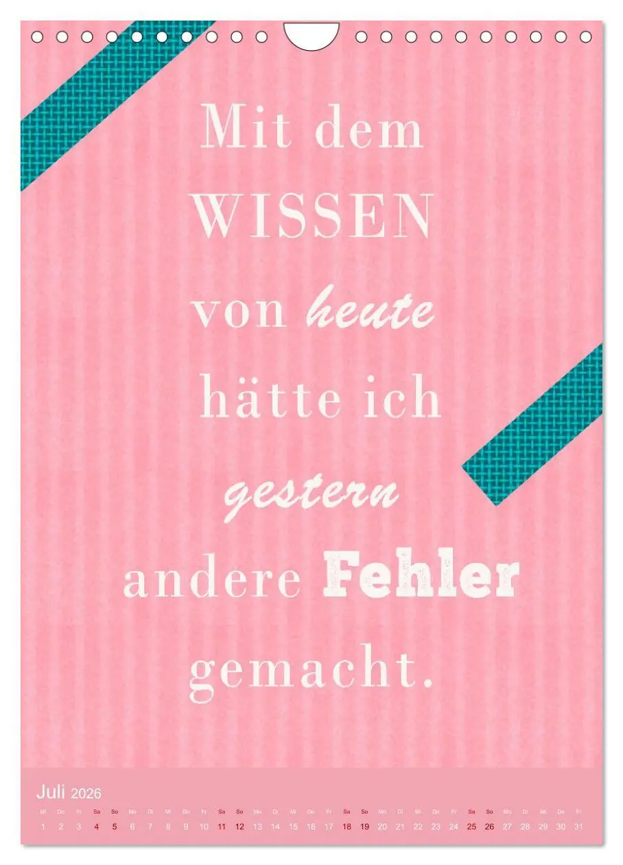 Bild: 9783516251500 | Arbeit macht Spaß (Wandkalender 2026 DIN A4 hoch), CALVENDO...