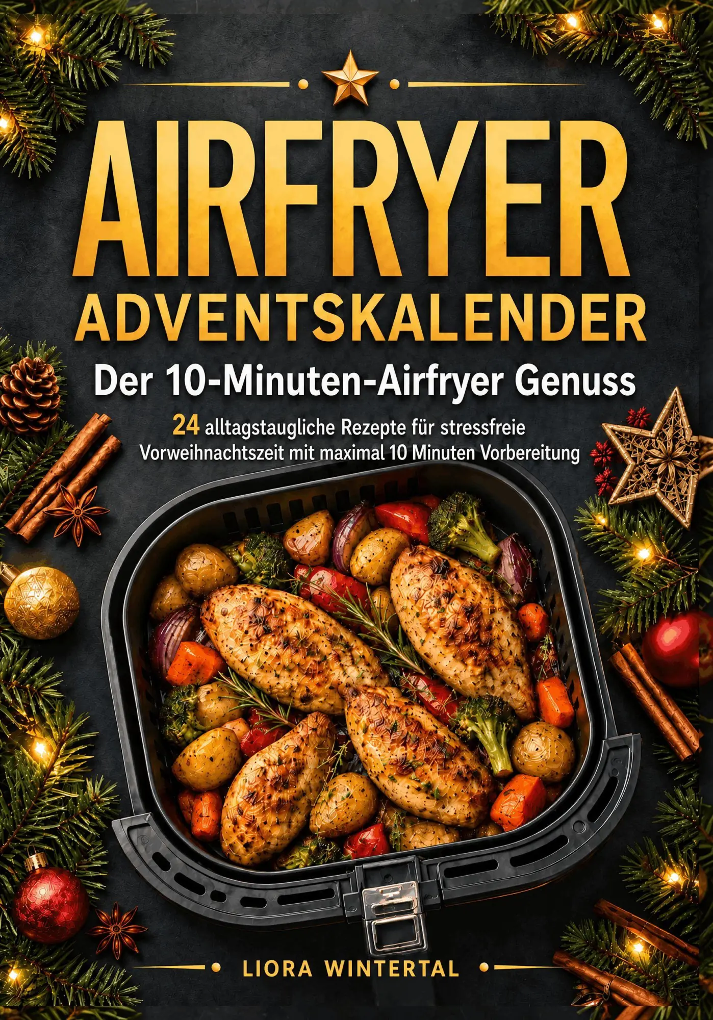 Cover: 9783690331500 | Adventskalender - Der 10-Minuten-Airfryer Genuss | Liora Wintertal