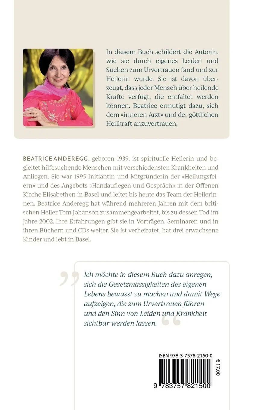 Rückseite: 9783757821500 | Mein Weg zum Urvertrauen | Beatrice Anderegg | Taschenbuch | Paperback