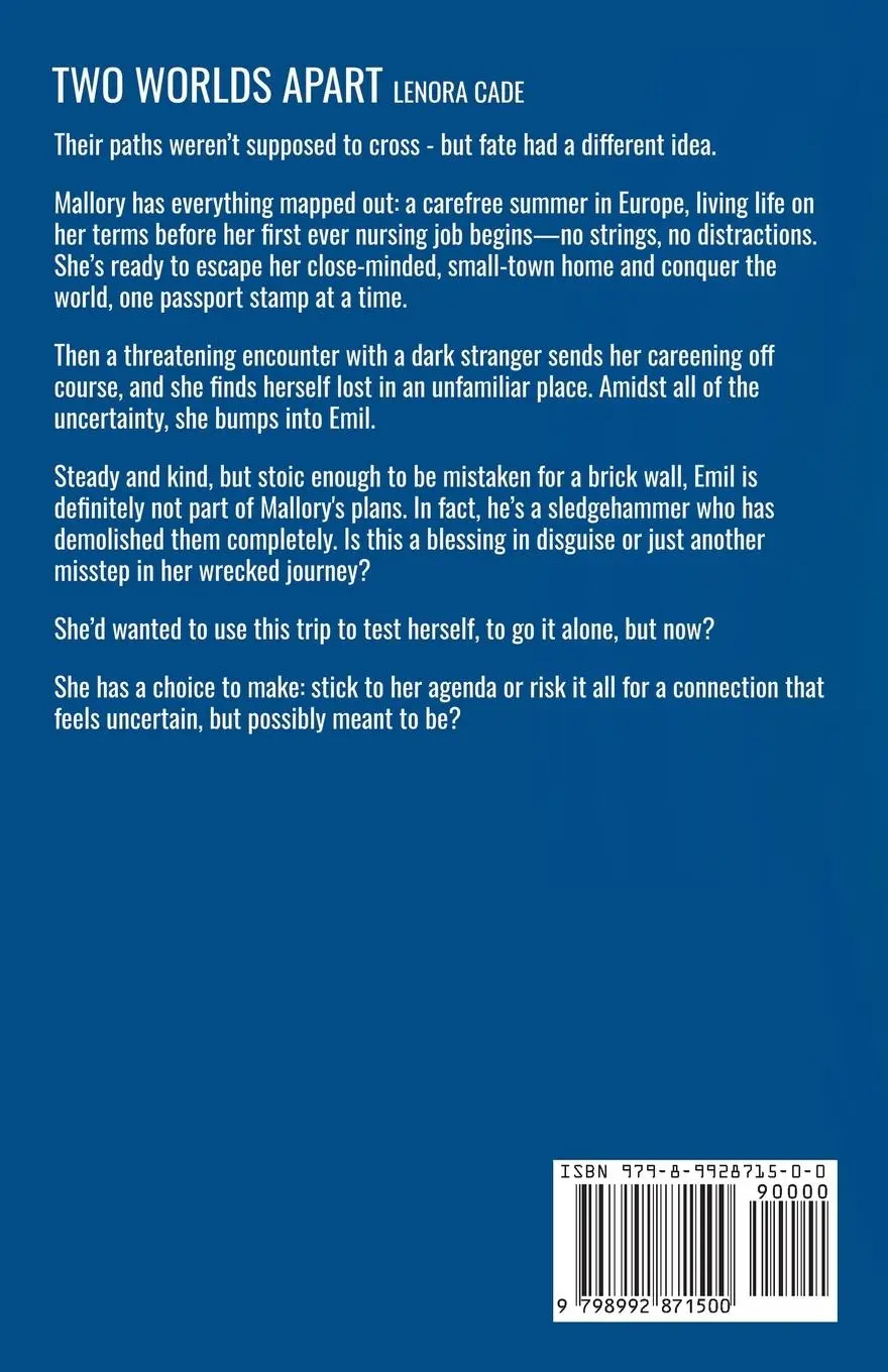 Rückseite: 9798992871500 | Two Worlds Apart | Lenora Cade | Taschenbuch | Englisch | 2025