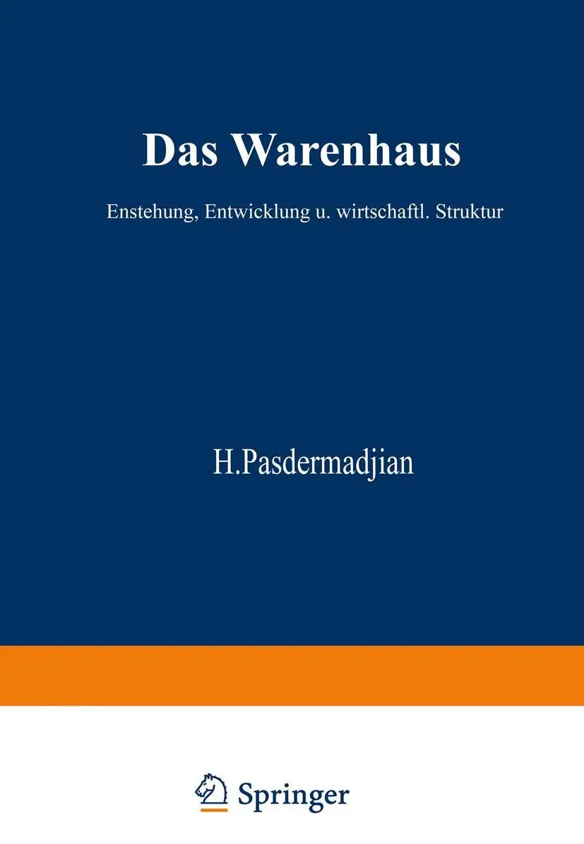 Cover: 9783322961600 | Das Warenhaus | Entstehung, Entwicklung und wirtschaftliche Struktur