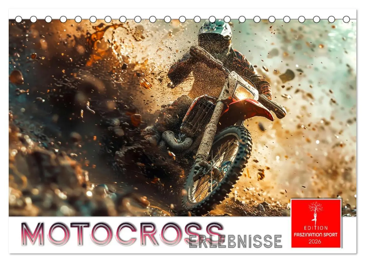 Cover: 9783457391600 | Motocross Erlebnisse (Tischkalender 2026 DIN A5 quer), CALVENDO...