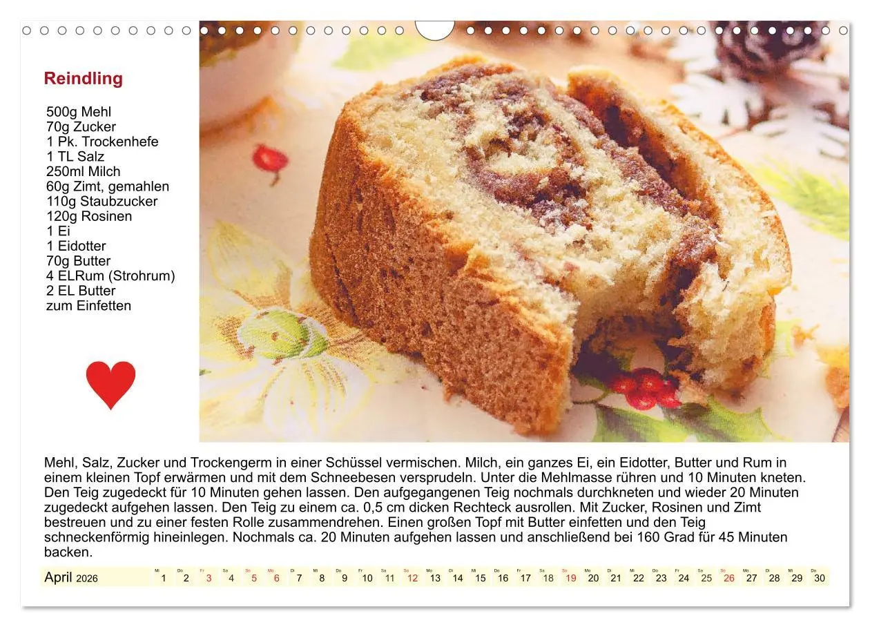 Bild: 9783457771600 | Delikates Österreich. Küchenkalender mit den klassischen Süßspeisen...