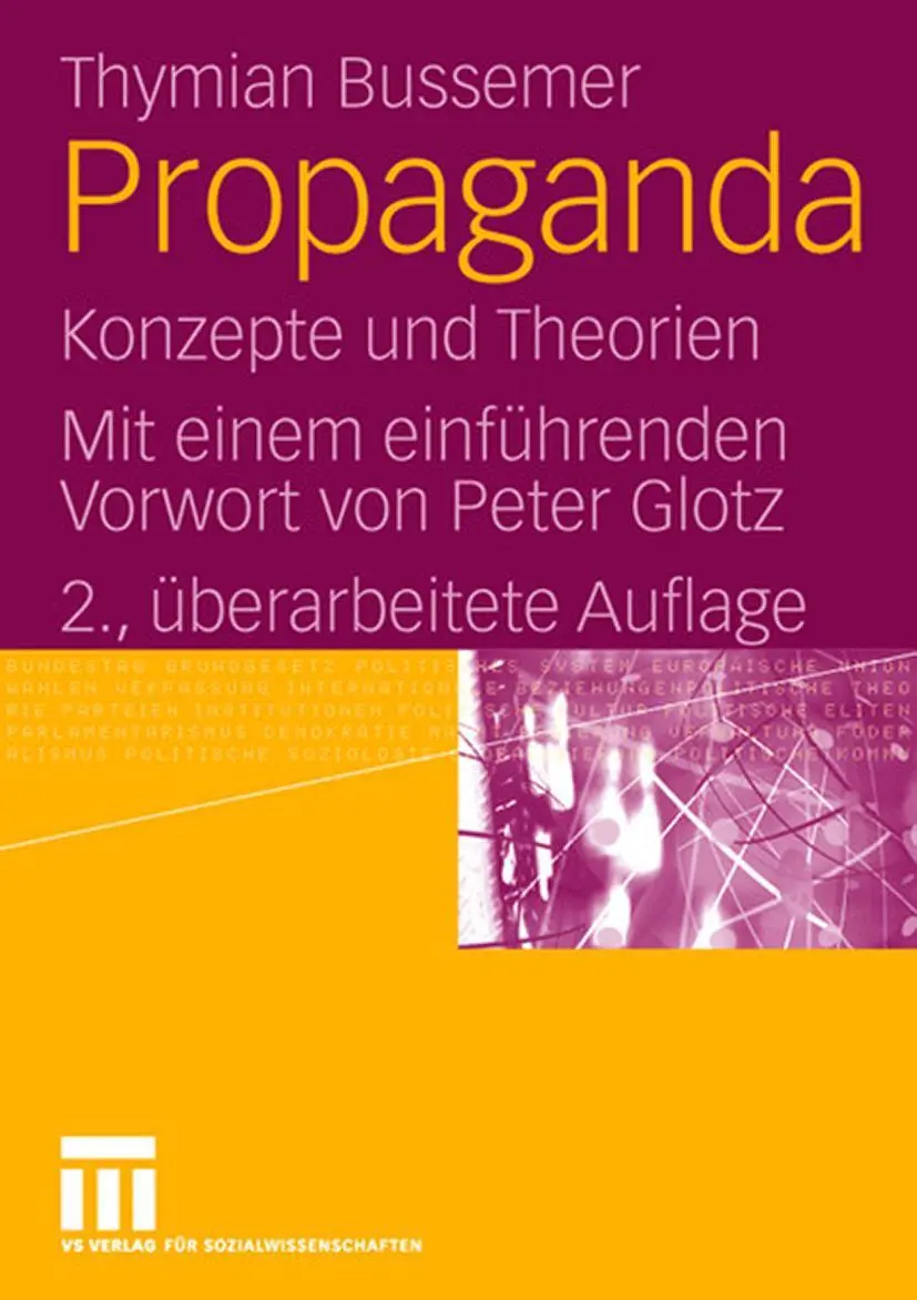 Cover: 9783531161600 | Propaganda | Thymian Bussemer | Taschenbuch | 478 S. | Deutsch | 2008