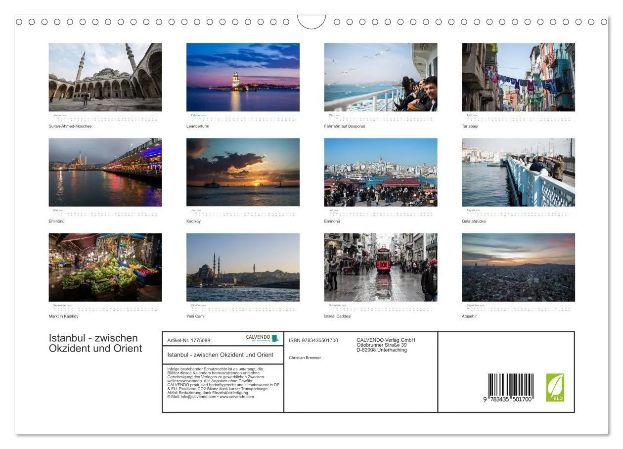 Bild: 9783435501700 | Istanbul - zwischen Okzident und Orient (Wandkalender 2025 DIN A3...