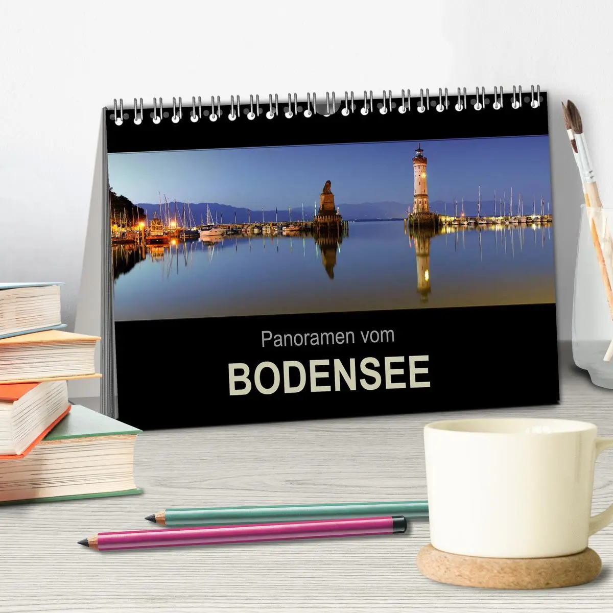 Bild: 9783516091700 | Panoramen vom Bodensee (Tischkalender 2026 DIN A5 quer), CALVENDO...
