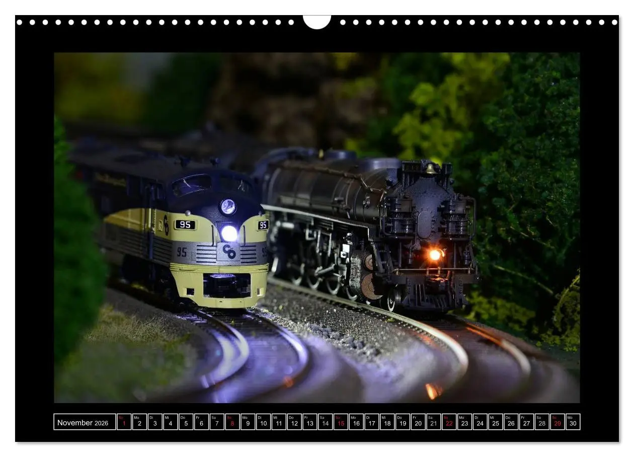 Bild: 9783516161700 | Amerikanische Modelleisenbahnen (Wandkalender 2026 DIN A3 quer),...