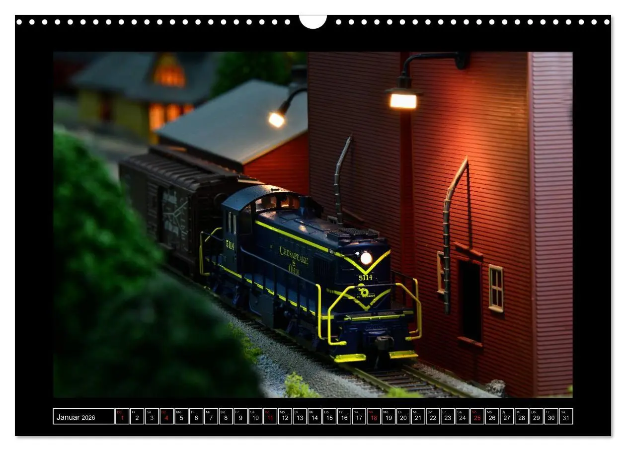 Bild: 9783516161700 | Amerikanische Modelleisenbahnen (Wandkalender 2026 DIN A3 quer),...
