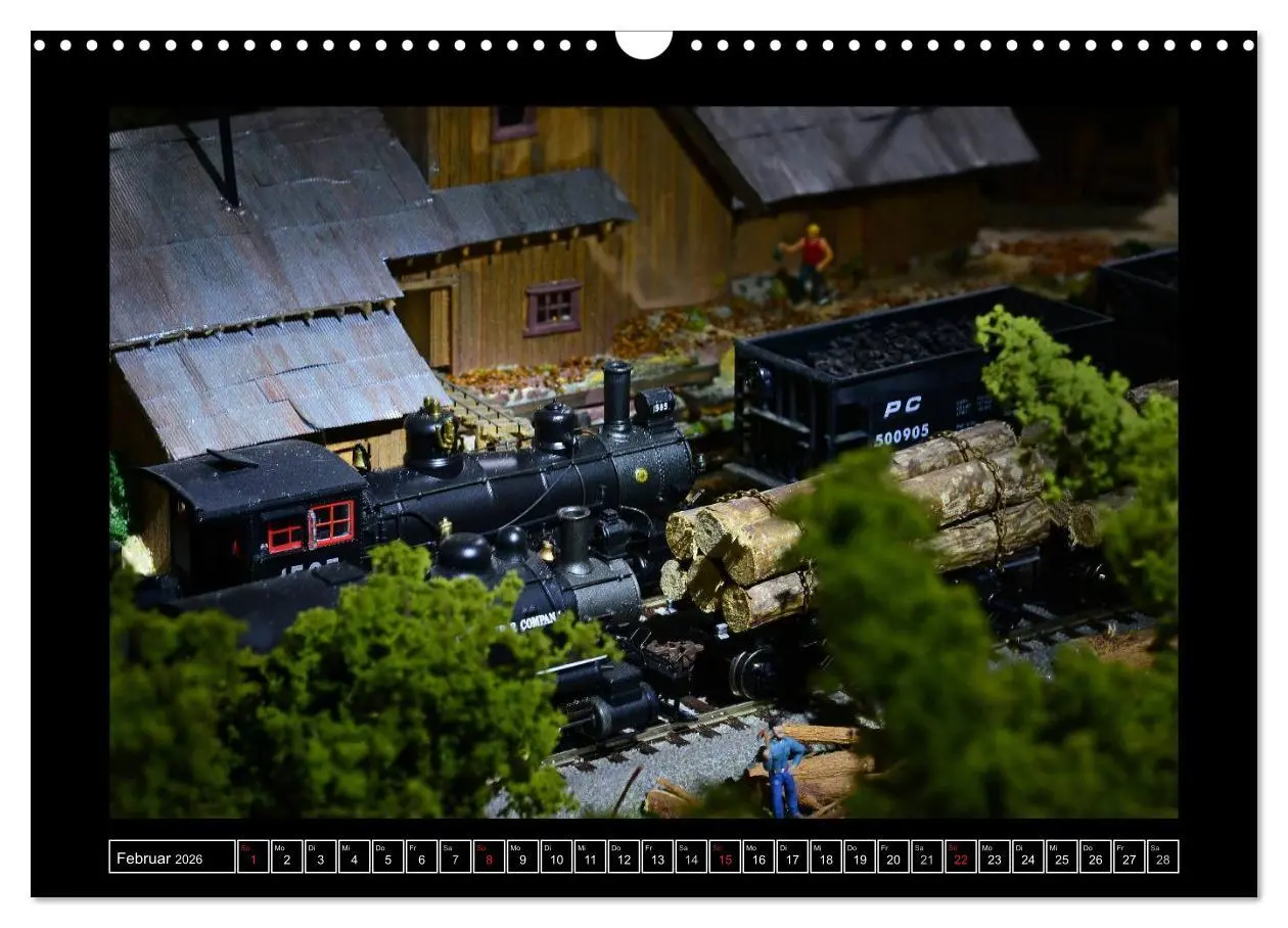 Bild: 9783516161700 | Amerikanische Modelleisenbahnen (Wandkalender 2026 DIN A3 quer),...