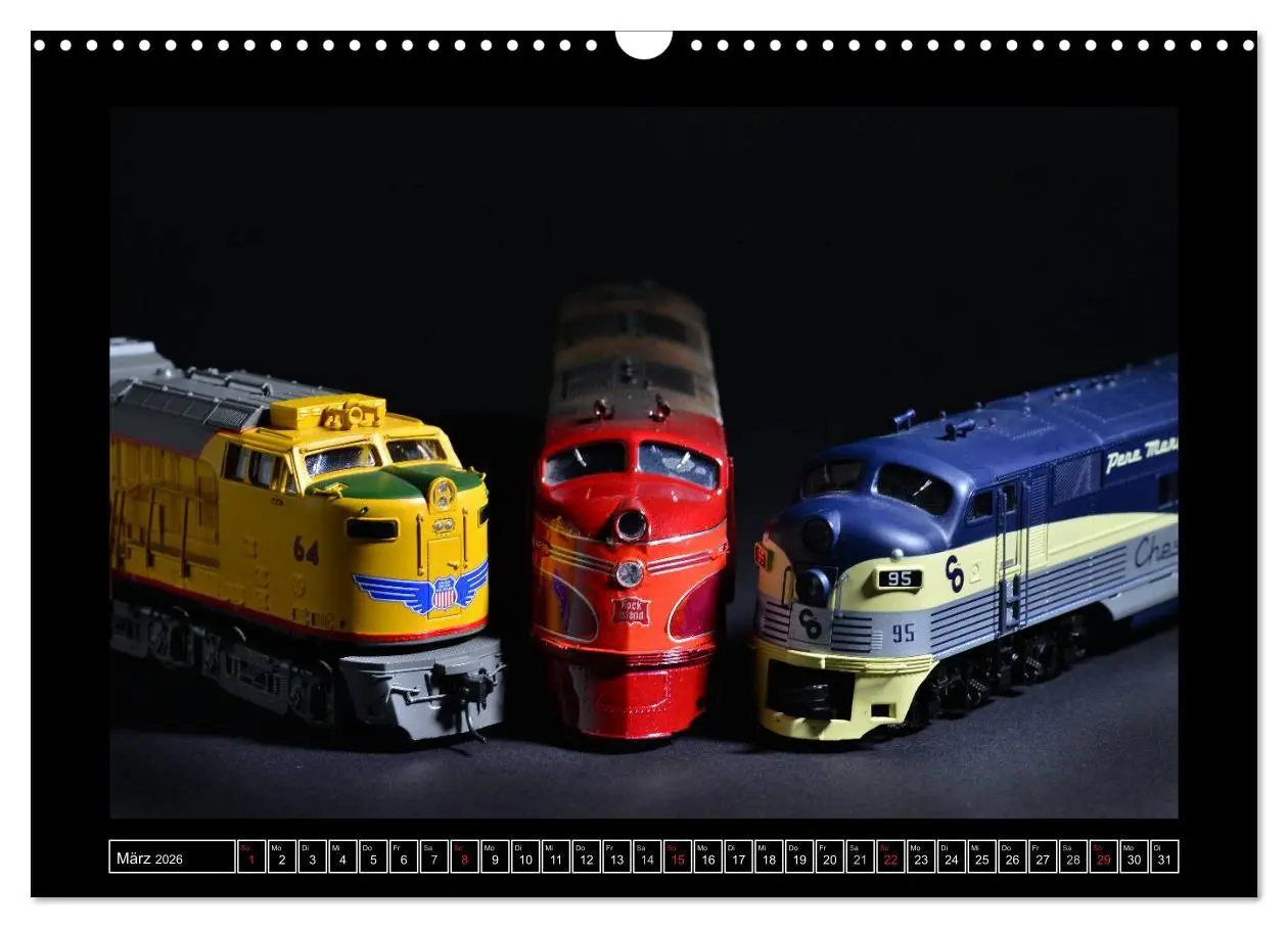 Bild: 9783516161700 | Amerikanische Modelleisenbahnen (Wandkalender 2026 DIN A3 quer),...