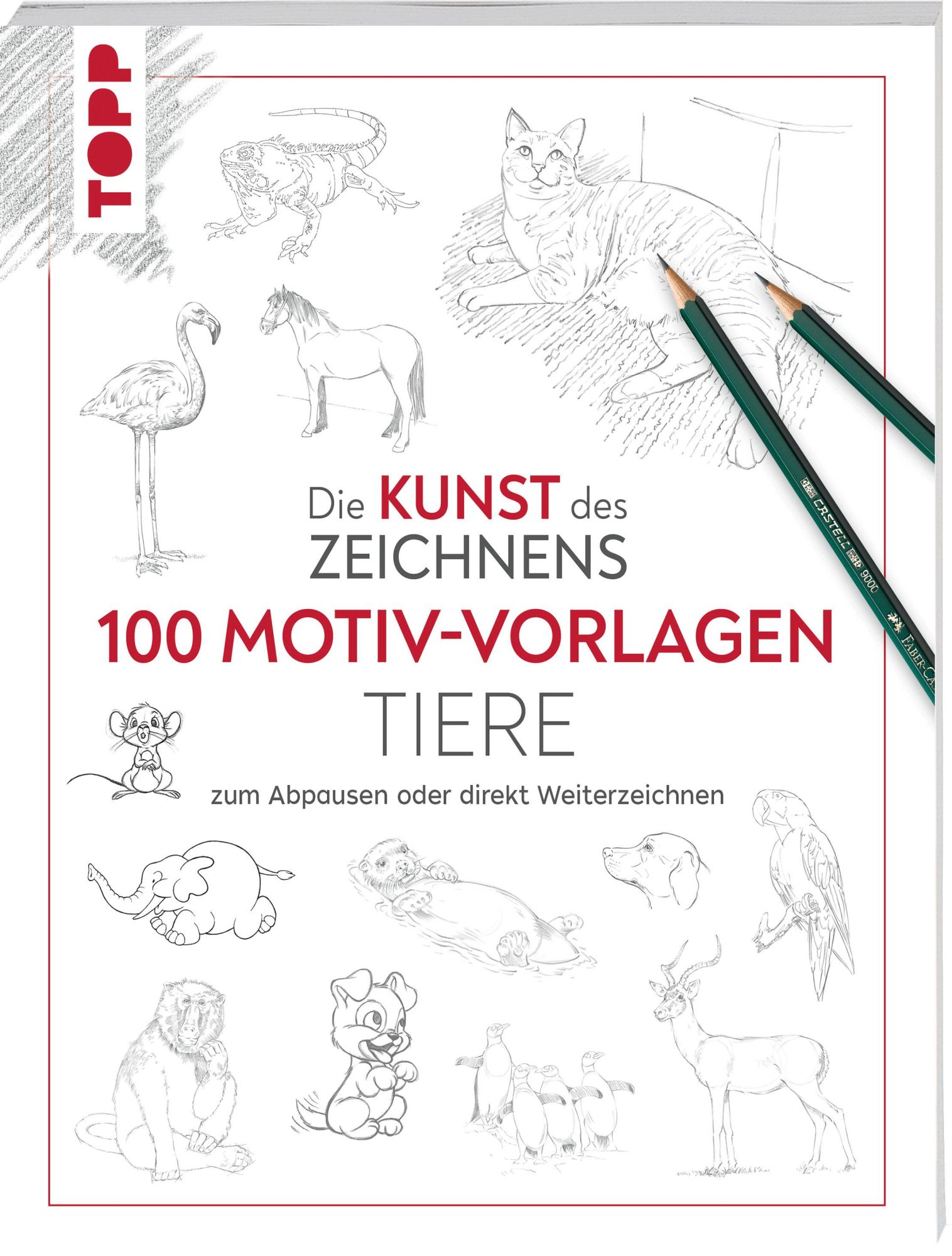 Cover: 9783735881700 | Kunst des Zeichnens 100 Motiv-Vorlagen Tiere | frechverlag | Buch