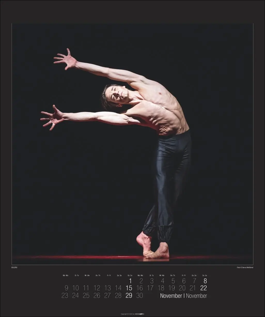 Bild: 9783839901700 | Stuttgarter Ballett Kalender 2026 | Tamas/Weißbrod, Bernd Detrich