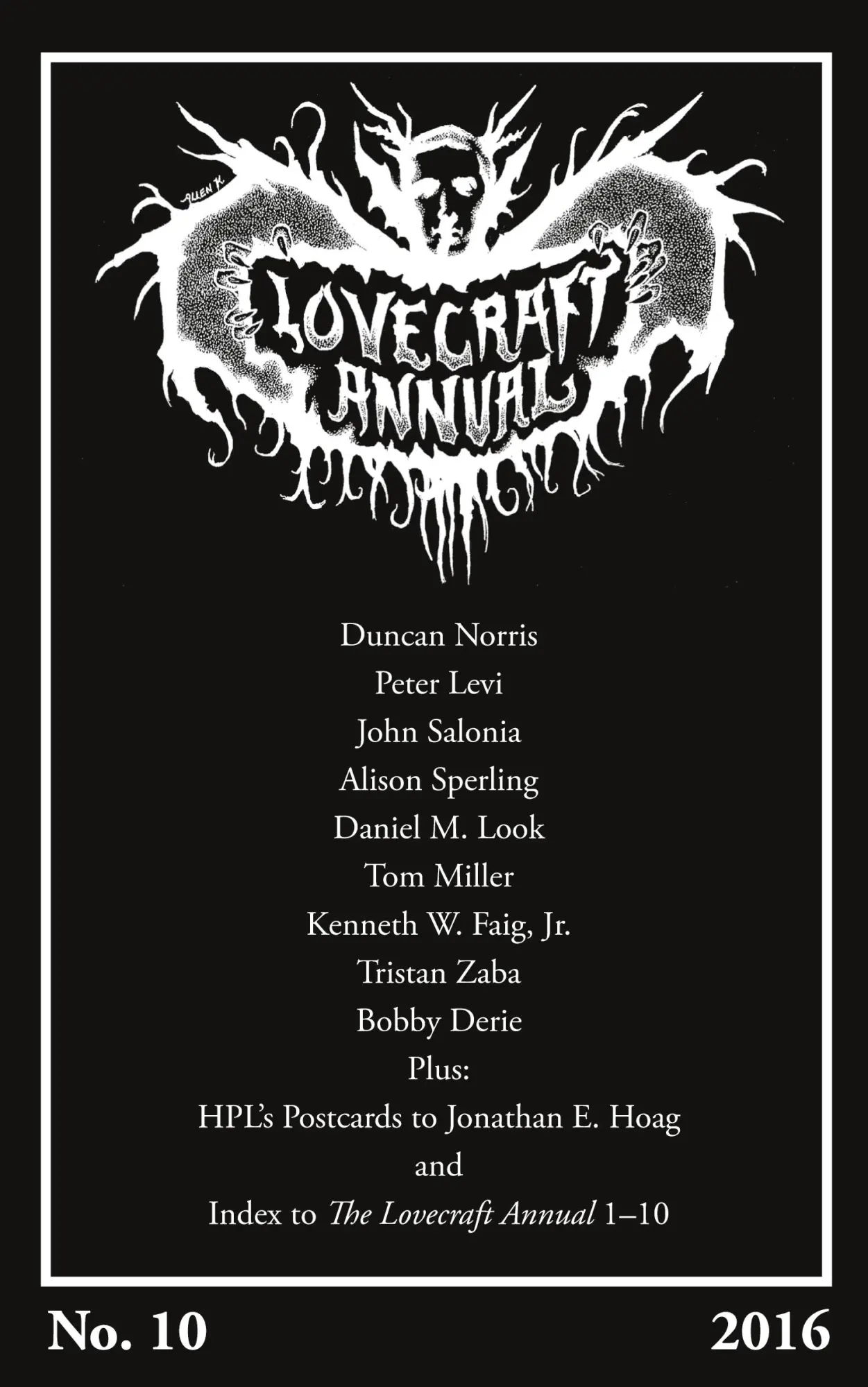 Cover: 9781614981800 | Lovecraft Annual No. 10 (2016) | S. T. Joshi | Taschenbuch | Englisch