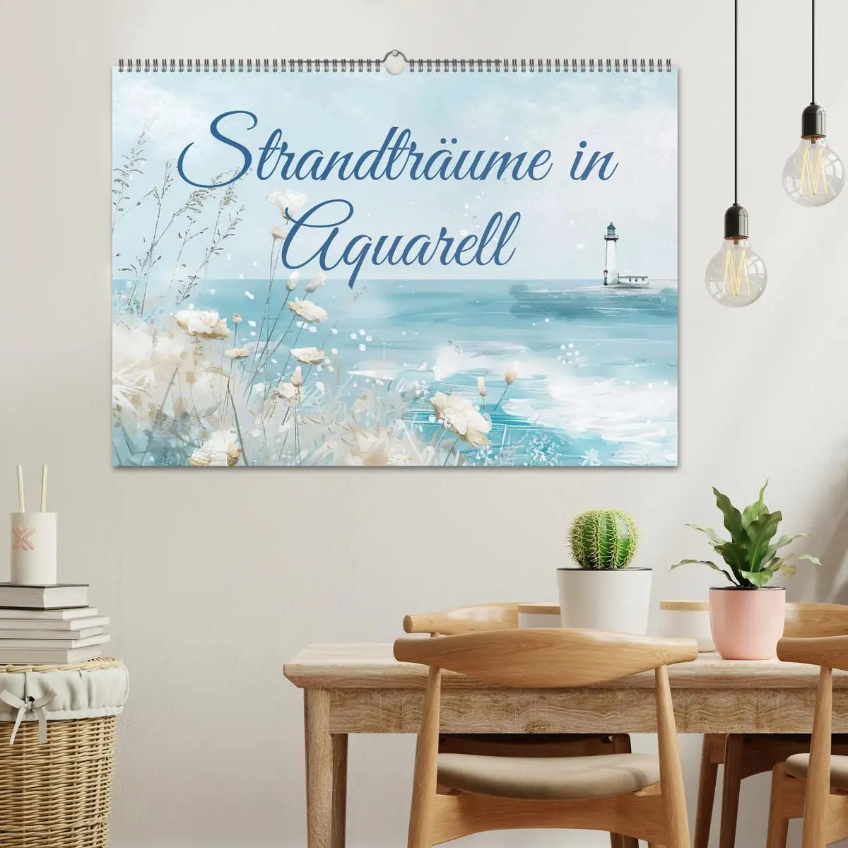 Bild: 9783457371800 | Strandträume in Aquarell (Wandkalender 2026 DIN A2 quer), CALVENDO...