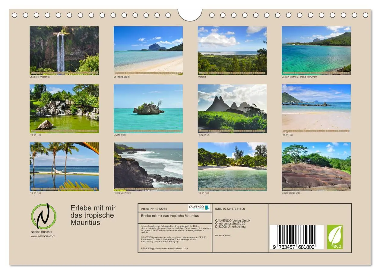 Bild: 9783457681800 | Erlebe mit mir das tropische Mauritius (Wandkalender 2026 DIN A4...
