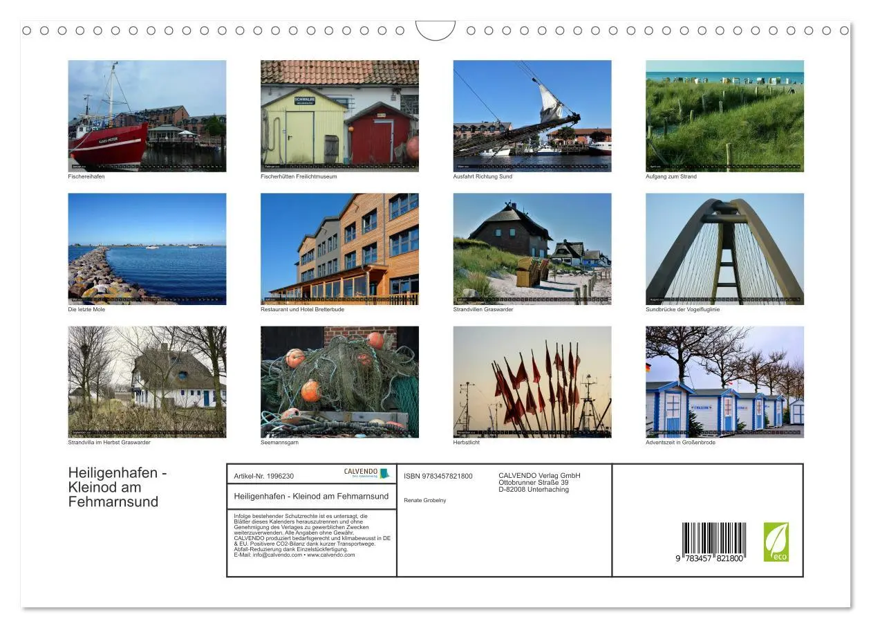Bild: 9783457821800 | Heiligenhafen - Kleinod am Fehmarnsund (Wandkalender 2026 DIN A3...