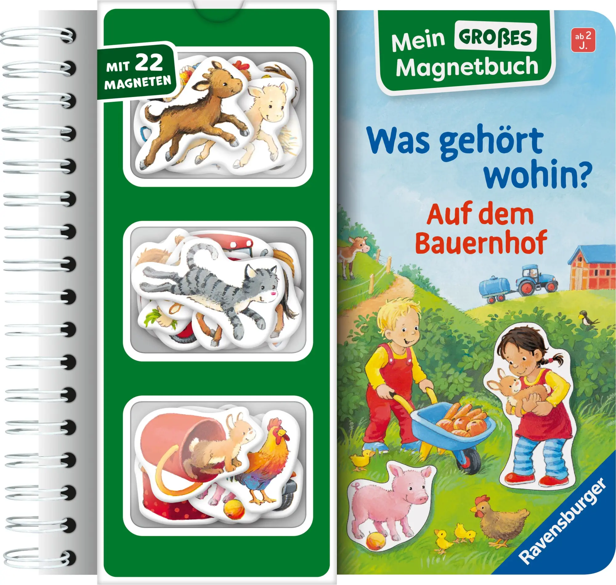 Cover: 9783473421800 | Mein großes Magnetbuch - Was gehört wohin? Auf dem Bauernhof | Senner